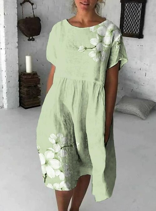 boho work dresses Bohemian A Boho style dress with hints of florals and paisleys. Drawstring tie at the waist lays just above the knees with long sleeves. S