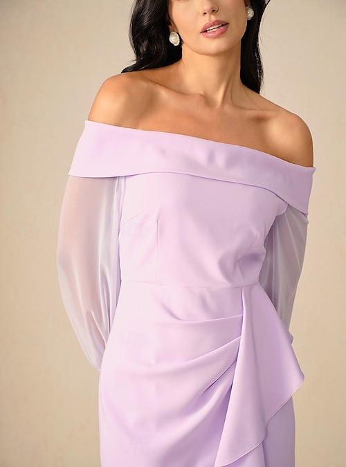 light purple dress bodycon Women's Mini Dress Bodycon Sheath Dress Formal Dresses Elegant Fashion Modern Daily Office Holiday Regular Fit Plain Long Sleeve Stand Collar Pink Purple Light Blue Spring Fall Winter 2026