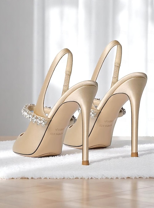 Scarpe Donna con Tacco Alto con Tacco a Spillo 8CM Raso Eleganti per Matrimoni, Galà, Appuntamenti (Beige,34 Scarpe Donna con Tacco Alto con Tacco a Spillo 8CM Raso Eleganti per Matrimoni, Galà, Appuntamenti (Beige,34