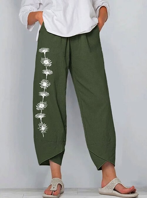 Per donna Chinos Pantaloni Larghi Shorts da Spiaggia Vacanza