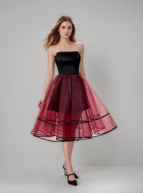 crinoline for short dresses ZPAQI Crinoline Underskirt Petticoat A-line Short Length Ball Gown Slip Hoopless 14in