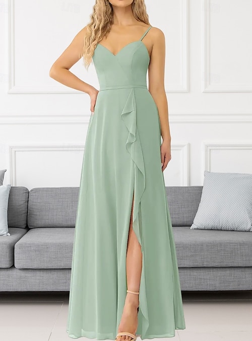 ruching bridesmaid dresses ZAPAKA Women Mermaid Sage Green Bridesmaid Dress with Slit Off The Shoulder Ruched Long Wedding Guest Dress, satin color / US16