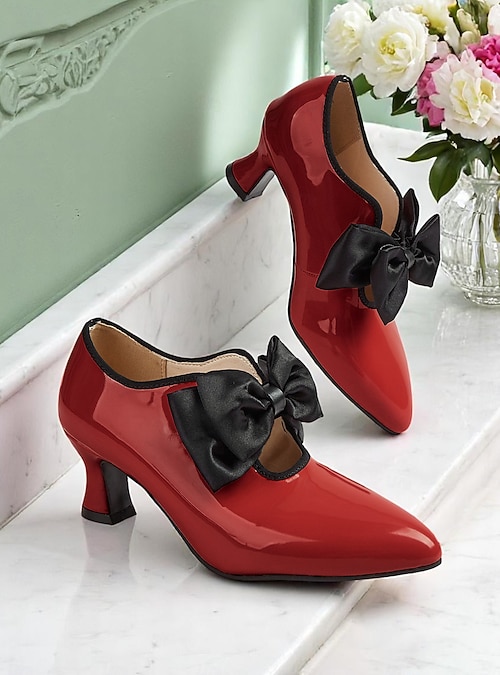 women's red dress shoes low heel Vintage SALVATORE FERRAGAMO Sadira Red Suede Leather Low Heel Pumps Size 6  AAAA