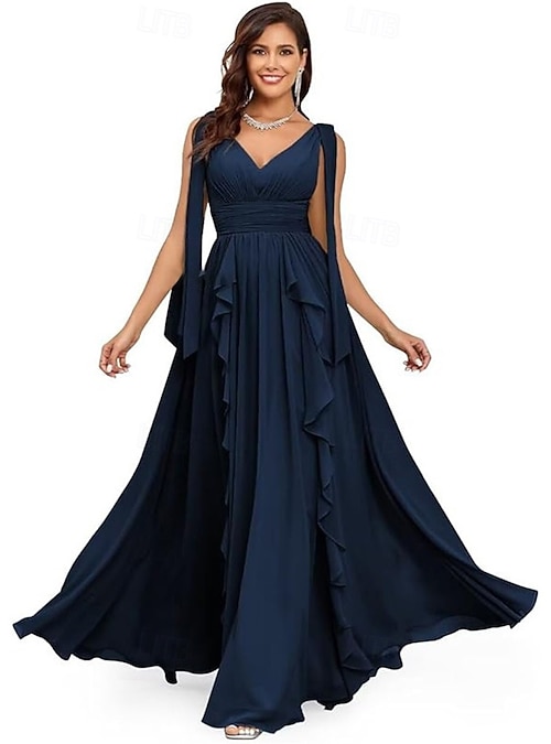 A-Line Quinceanera Dresses Elegant Dress Performance Christmas Floor Length Sleeveless V Neck Chiffon Backless with Pleats 2026 - 105.99 A-Line Quinceanera Dresses Elegant Dress Performance Christmas Floor Length Sleeveless V Neck Chiffon Backless with Pleats 2026 - 105.99