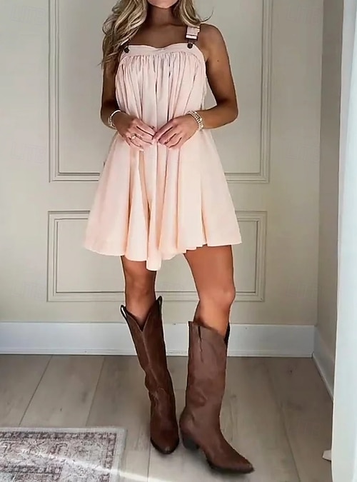 black cotton babydoll dress It's Always For You – Shop the Mint SCH004730_S_XL Mediterranean Summer Look 2025 S = 82 cm Color:Red Elf Girl