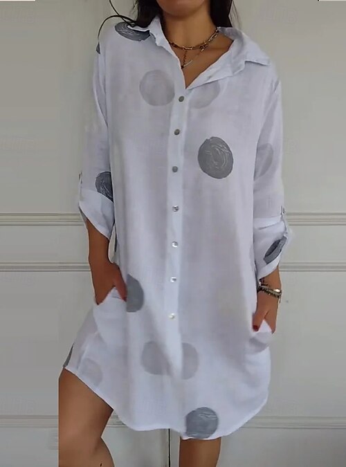 chinese dress ladies Square Neck Linen Shift Dress R1267 / Blue Depths / Xs