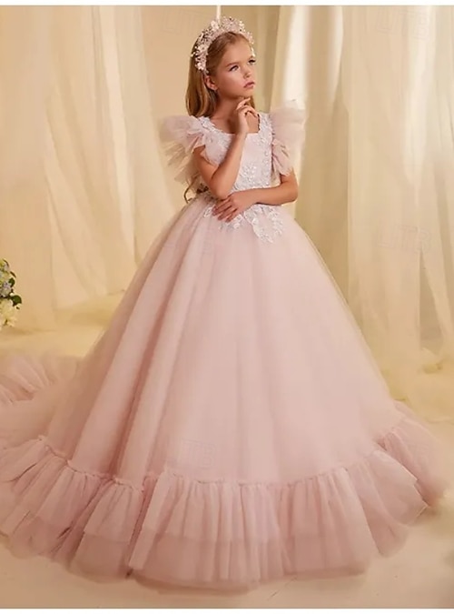 open lace back dress Elsa Lolita Love Goddess PInk Blue Gradient Rose Fairy Prom Dress –  Sugarplum Store