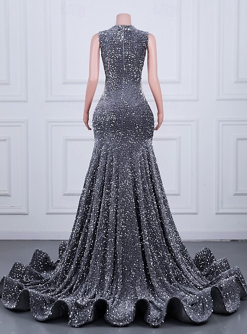knee length dresses for ladies Crystal Cascade Mermaid Dress Teuta Matoshi