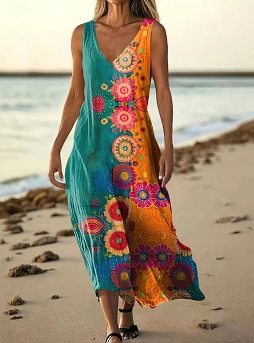 casual african maxi dresses 2026 African Print Dresses for Women Traditional Ankara Style Party Evening  Long Maxi Dress Casual