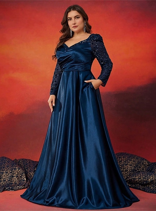designer full length dresses Strappy-Back Long Beaded Prom Dress with Sheer Corset Rose Gold / Medium