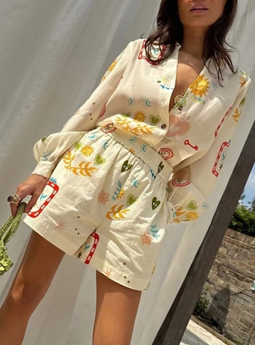 Mujer Activo Ropa de calle Camisa Blusa Conjuntos de pantalones