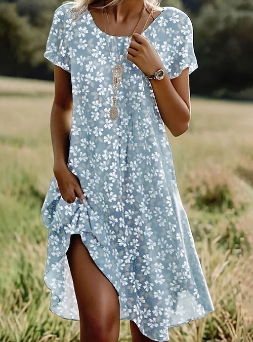 midi dress pick up today Cotton Blend A Line Wrap Dress – Ashley Stewart main image 0