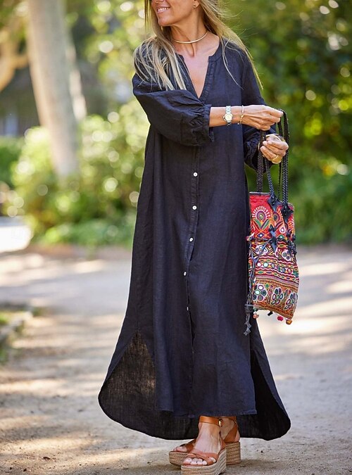 long a line summer dress Women's Summer Dress Square Neck Short Sleeve Ruffle Smocked Beach A Line  Maxi Dress Red