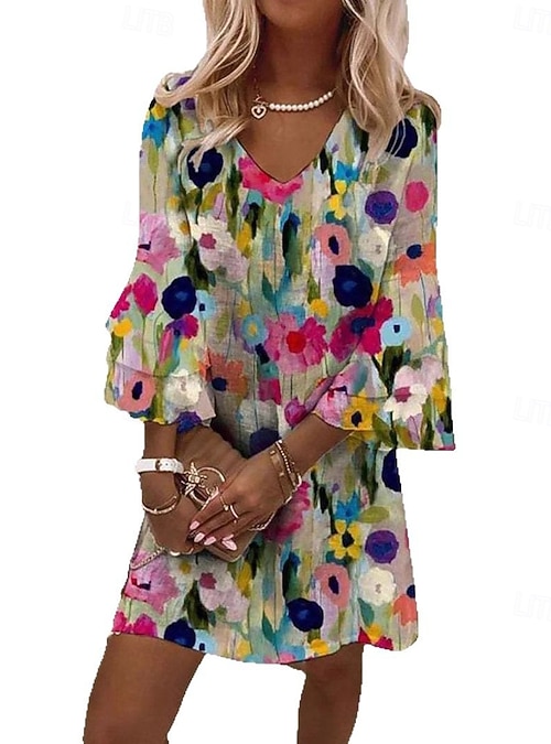 loose cotton linen dresses Loose Linen Fitting Women Dress – Old Linen Mill