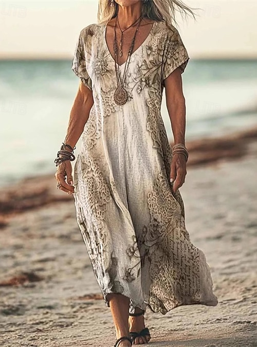 apricot green floral dress Joie Puff Sleeve Shirred Dress Floral Print Apricot/Green main image 1
