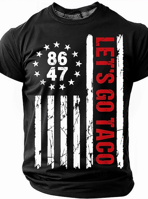 Patriotic T Shirts For Men American US Flag T Shirt Short Sleeve T