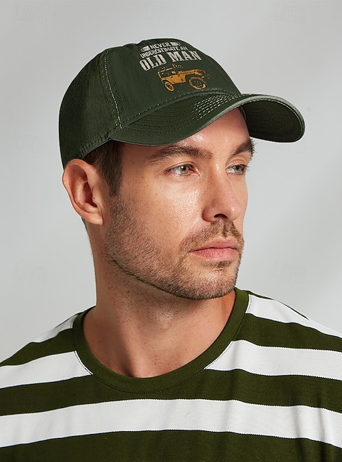 Casquette Baseball Réglable Jeep US Army Willy - Vert Olive, Neuve Avec étiquettes, Coton