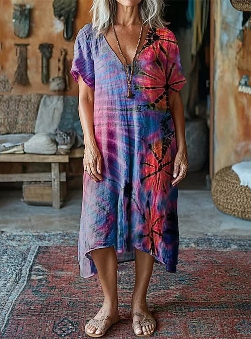 chinese dress ladies Elsie Linen Maxi Dress