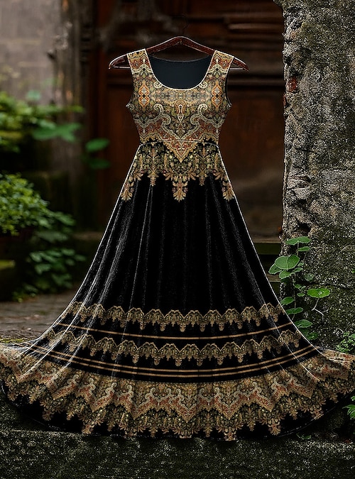 celtic embroidered dress Celtic Apparel-Celtic Women's Dress with Pockets XS / Black main image 0