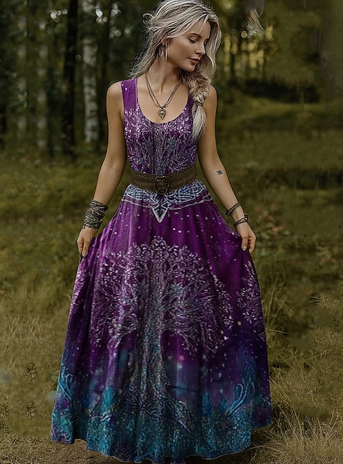 blue dress for baby girl Antique Amethyst ~ Folklore Maxi – Super Cute Dresses main image 0