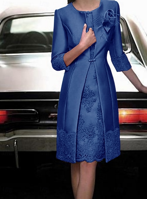elegant wedding guest dress Megan Sweetheart Slit Mermaid Floor Length Satin Wedding Guest Dresses, Navy Blue