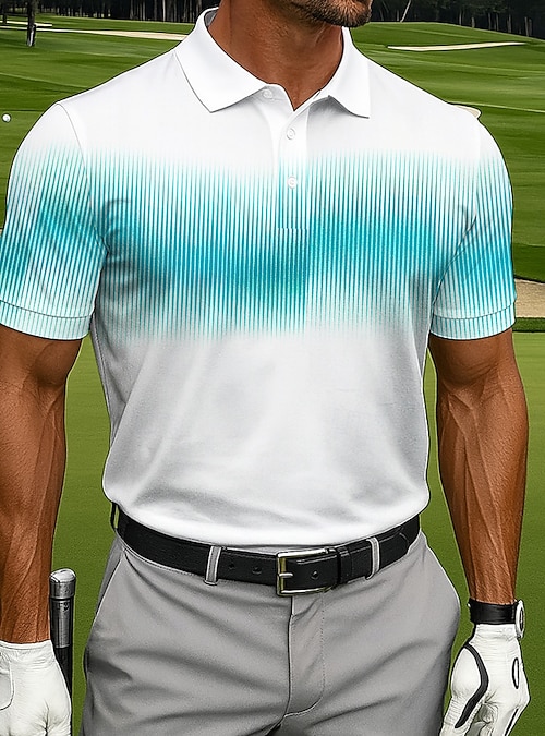 Hombre Golf Línea Polo Camisetas polo deportivas Manga Corta