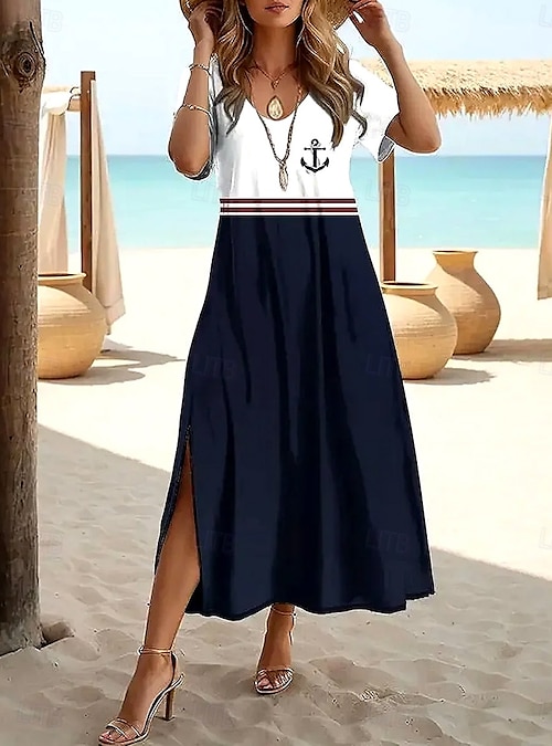 fitted lace wedding dress Tee Shirt Dress Knee Length Round Neck Sleeve Short Sleeve Long Skirt Tight  Sexy Casual Dress Simple Summer (Black, L) at Amazon Women's Clothing store
