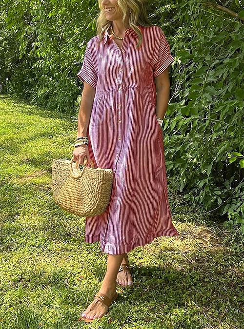 a line stretch dress Stretch Deco Crepe A-Line Dress main image 1