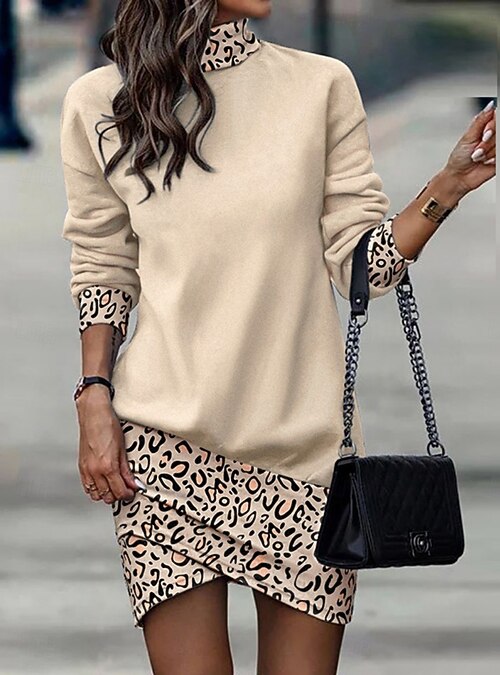 knee length dresses for ladies Tied Striped Cap Sleeve Mini Dress Caramel / M main image 0