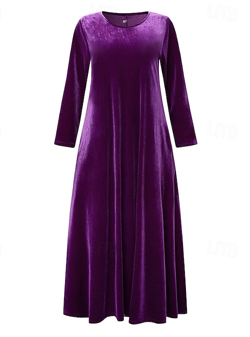 slim fit dress slacks Plus Size V-Neck Long Sleeve Embroidery Floral Tunic Maxi Dress XL