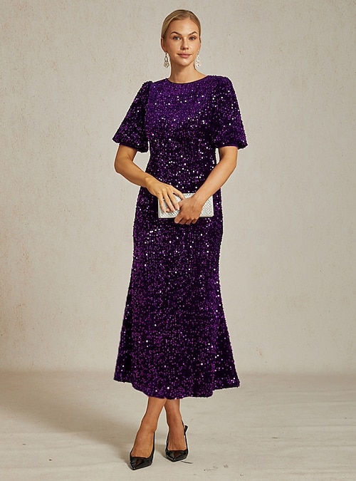 eggplant midi dress Eggplant printed midi dress with halter neck and open back