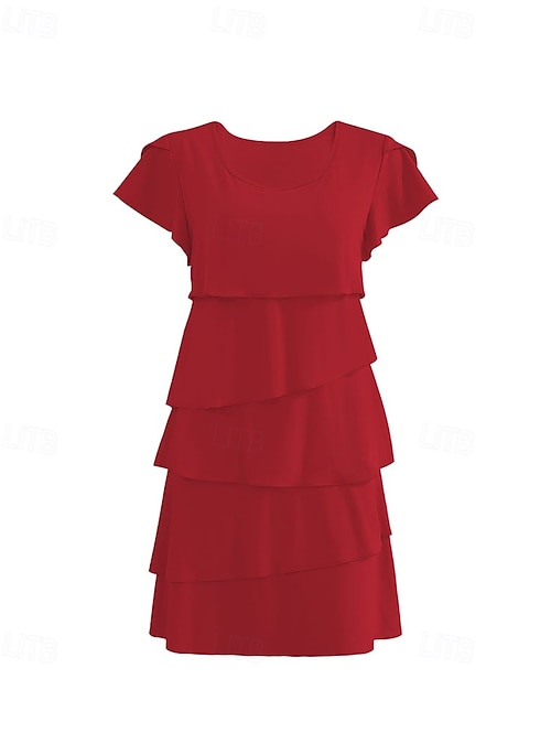 Dames Mini-jurk Chiffon jurk Modieus Modern Dagelijks Feestdagen