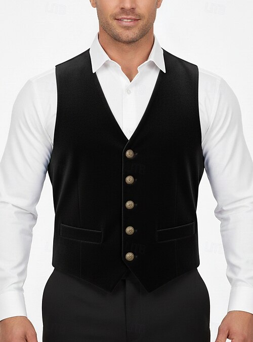 burgundy dress shirt with black vest Men's Burgundy Plaid Suit Vest Set XS / Burgundy
