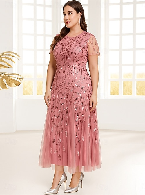 plus size ankle length dresses Plus Size Floral Chiffon Dress With Three Quarter Length Sleeves In Black Multi Black Multi / Plus Size / 30 main image 0