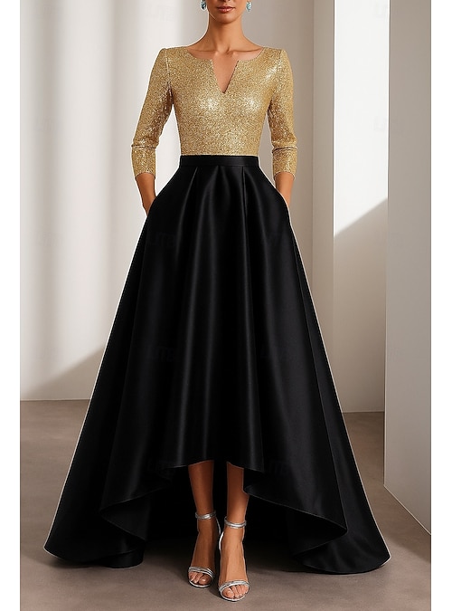 slim fit dress slacks PURE ROYALTY BROCADE HIGH LOW TWEED DRESS WITH SEQUINS – AKIRA main image 1