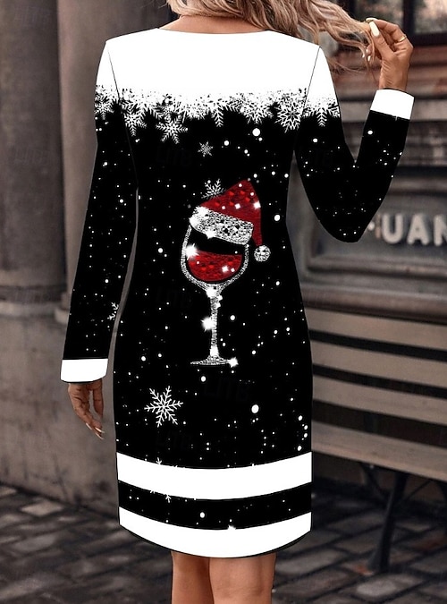 white christmas dresses Black Faux Leather Ruffle Sleeve Mini Shift Dress main image 0
