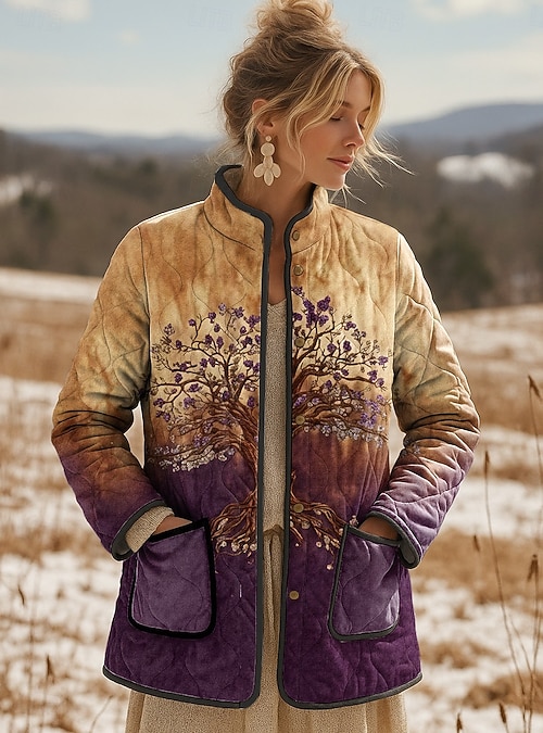 Per donna Giacca Invernale Giacca trapuntata Caldo Leggero