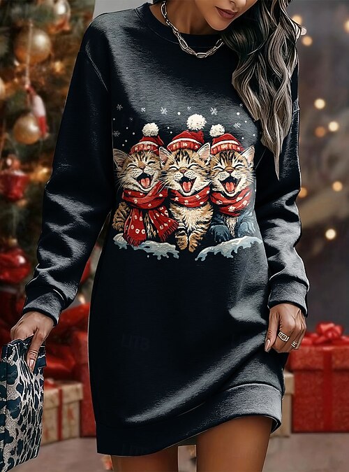 christmas party dresses knee length Amazon.com: LMSXCT Off Shoulder Christmas Dresses for Women Trendy Fuzzy V  Neck Long Sleeve Cocktail Dress Elegant Lace Up Swing Dress Red : Sports &  Outdoors