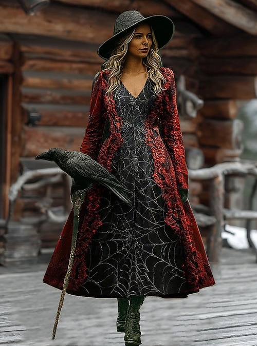Women's Maxi Dress A Line Dress Vacation Casual Boho Beach Regular Fit Floral Graphic Long Sleeve V Neck Black Dark Red Wine Red Spring Fall 2026 - CAD $69.99 Women's Maxi Dress A Line Dress Vacation Casual Boho Beach Regular Fit Floral Graphic Long Sleeve V Neck Black Dark Red Wine Red Spring Fall 2026 - CAD $69.99