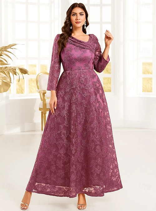 sachin and babi light blue dress Long Black Off the Shoulder Floral Lace Dress (02181000) main image 1