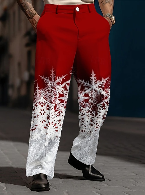 white christmas dresses Santa Suit Men's Christmas Suit Pants main image 0