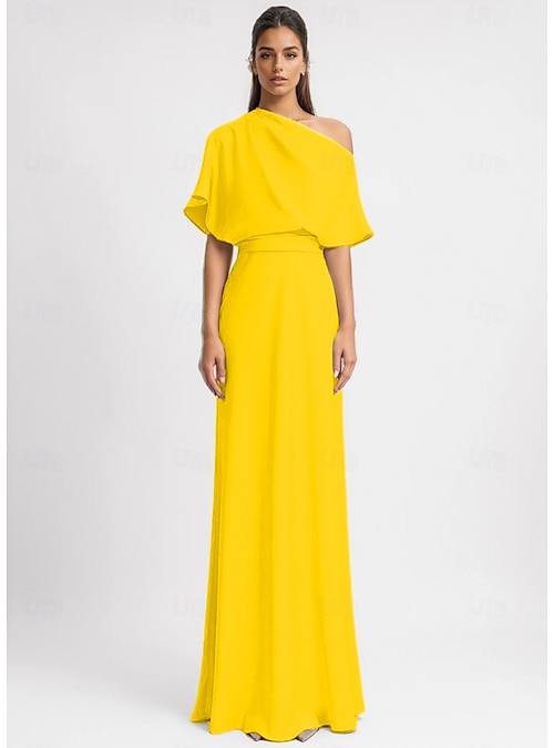ruched one-shoulder stretch crepe dress MICHAEL KORS COLLECTION One-shoulder ruched stretch-crepe midi dress