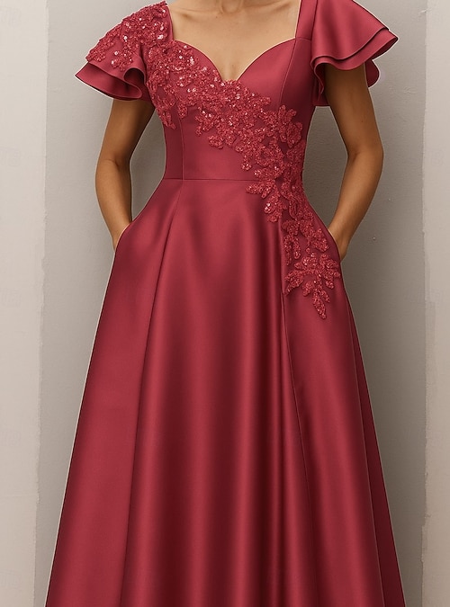 red carpet semi formal dresses Rust brown long velvet dress main image 1