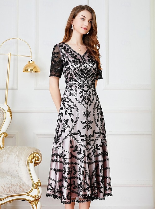 slim fit dress slacks Vintage Holiday Party Dresses main image 1