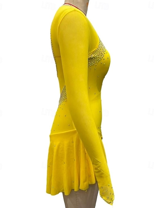 long sleeve figure skating dresses New Figure Skating Dress, Figure Skating Dress For Competition C0946