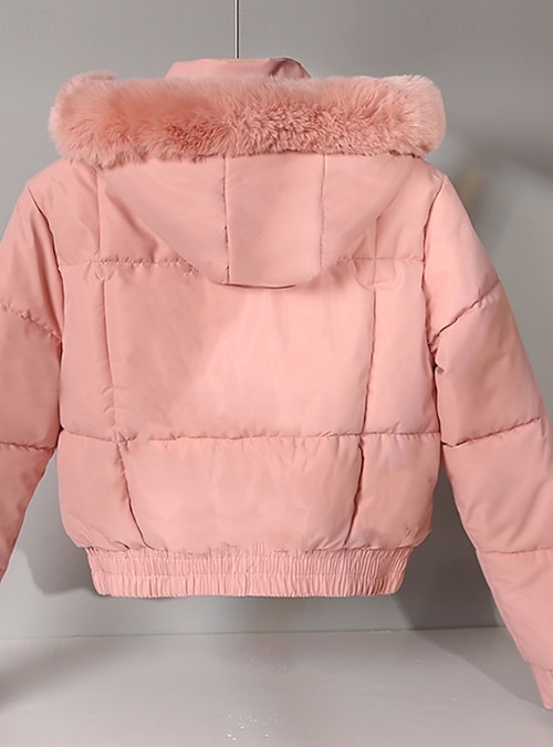 2026年 女性用 冬物コート パフジャケット フェイクファーコート 保温 