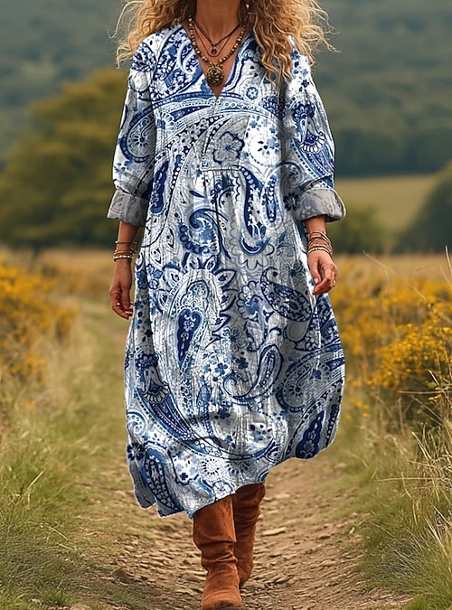 princess polly baby blue dress boho winter dress main image 0