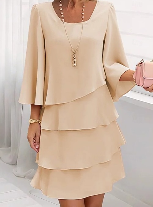 Women's Long Dress Maxi Dress Party Dress Chiffon Chiffon Dress Elegant  Fashion Modern Outdoor Evening Party Party Regular Fit Plain Short Sleeve V  Neck Blue Pink Red Beige Summer Spring Autumn 2026 -