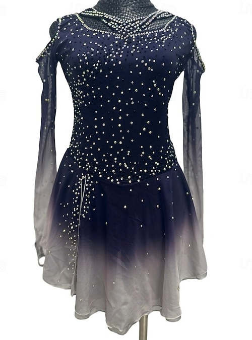 dark blue figure skating dresses Jerry's Ice Skating Dress - 539 Sequins & Satin Dress