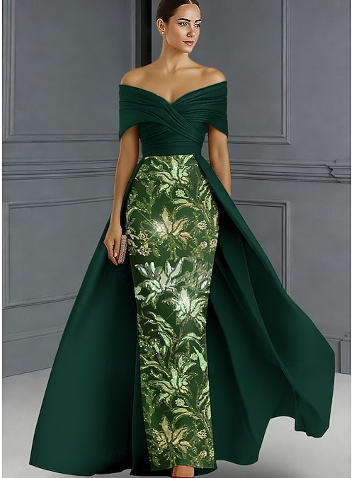 Party Dress Mother Of The Bride Dresses Hunter Green Evening Gown Emerald  Green Green Jade Dress